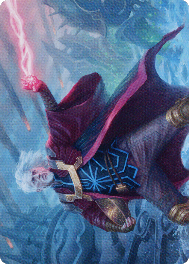 Urza, Lord Protector // Urza, Lord Protector (ABRO-041) (Borderless) [The Brothers' War Art Series] Foil