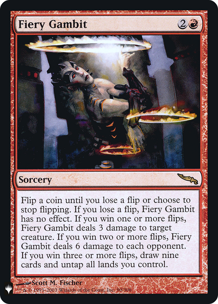 Fiery Gambit (PLST-MRD-90) [The List] Foil