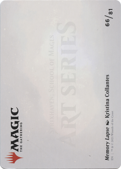 Memory Lapse // Memory Lapse (ASTX-066) (Borderless) [Strixhaven Art Series] Foil