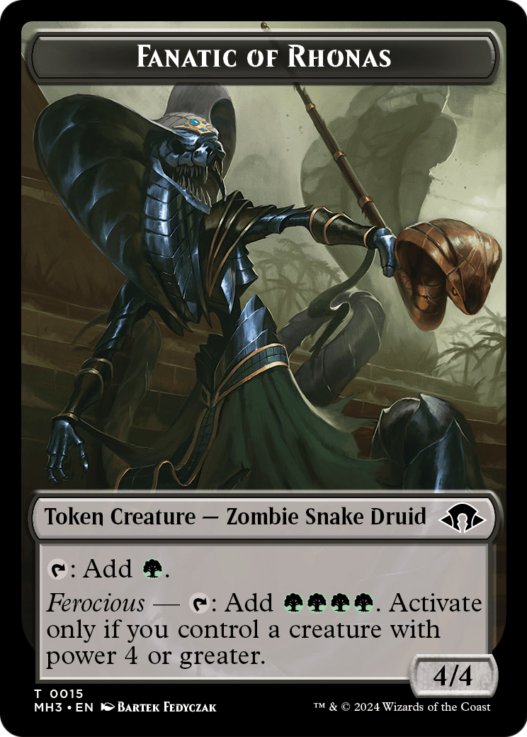 Fanatic of Rhonas (TMH3-015) [Modern Horizons 3 Tokens]