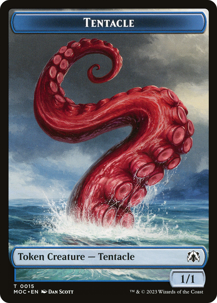 Tentacle (TMOC-015) [March of the Machine Commander Tokens]