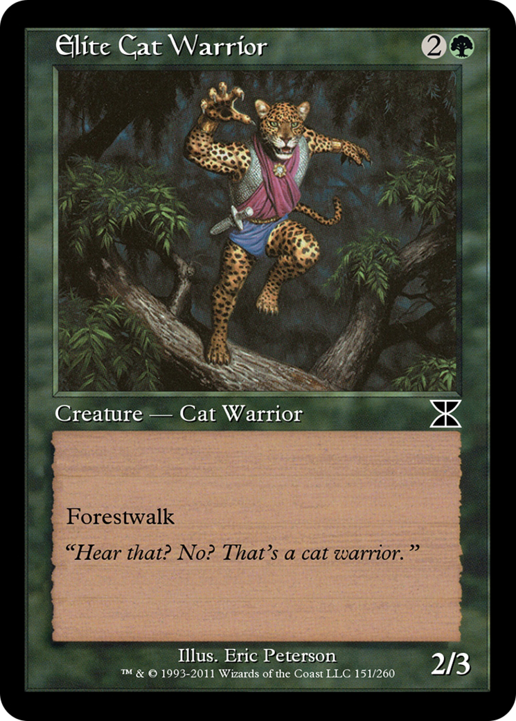 Elite Cat Warrior (ME4-151) [Masters Edition IV] Foil