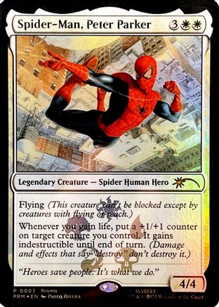 Spider-Man, Peter Parker (UMP-003) [Unique and Miscellaneous Promos] Foil