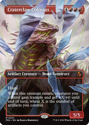 Craterclaw Colossus (Borderless) (FRA-327) [Reality Fracture]