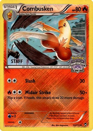Combusken (State Championships) [Staff] (013/111) [League & Championship Cards] Reverse Holofoil - Promo
