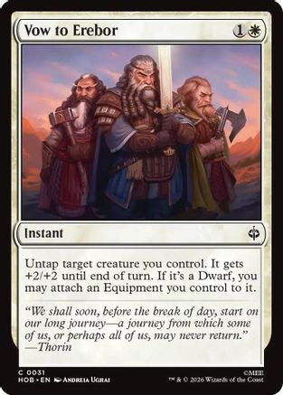 Vow to Erebor [The Hobbit]