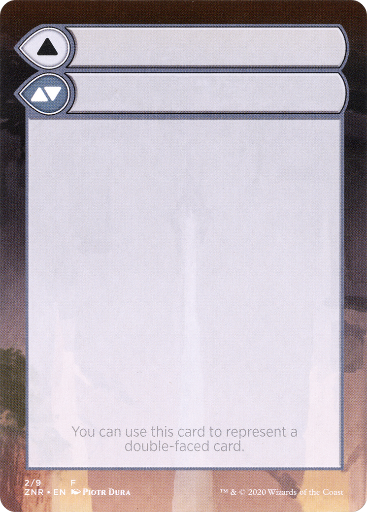 Double-Faced Substitute Card (SZNR-002) (Borderless) [Zendikar Rising Substitute Cards]