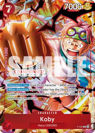 Koby (CS 26-27 Event Pack) (P-092) - One Piece Promotion Cards Foil