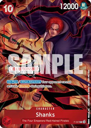 Shanks (CS 26-27 Event Pack) (P-097) - One Piece Promotion Cards Foil