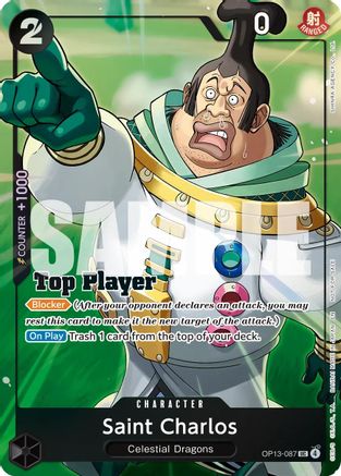 Saint Charlos (CS 26-27 Top Player Pack Vol. 1) (OP13-087) - One Piece Promotion Cards Foil