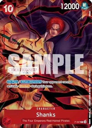 Shanks (CS 26-27 Event Pack Finalist Ver.) (P-097) - One Piece Promotion Cards Foil