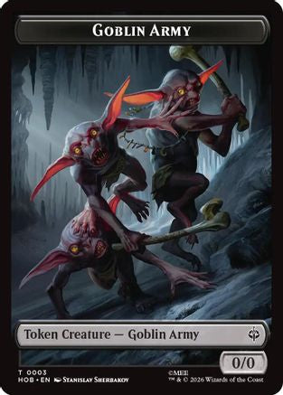 Goblin Army (0003) // Treasure (0012) Double-Sided Token (HOB-3 // 12) [The Hobbit] Foil