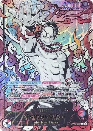 Portgas.D.Ace (English Version 3rd Anniversary Set) (OP13-002) - One Piece Promotion Cards Foil