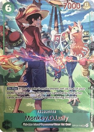 Monkey.D.Luffy (118) (English Version 3rd Anniversary Set) (OP13-118) - One Piece Promotion Cards Foil