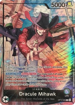 Dracule Mihawk (2026 PSA Magazine Promo) (OP14-020) - One Piece Promotion Cards Foil