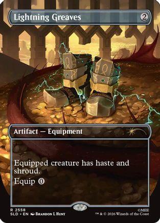 Lightning Greaves (SLD-2558) [Secret Lair Drop Series] Foil