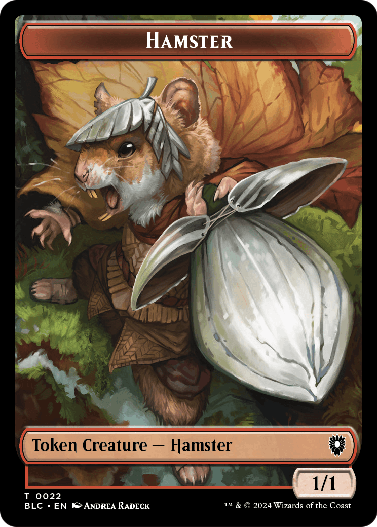 Hamster (TBLC-022) [Bloomburrow Commander Tokens]