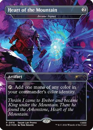 Heart of the Mountain - Arcane Signet (SLD-916) [Secret Lair Drop Series] Foil