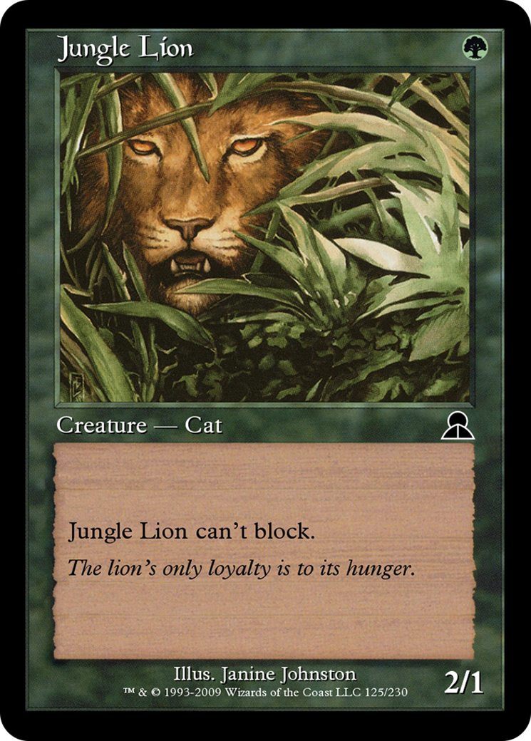 Jungle Lion (ME3-125) [Masters Edition III]