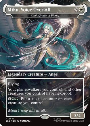 Miku, Voice Over All - Shalai, Voice of Plenty (SLD-2433) [Secret Lair Drop Series] Foil