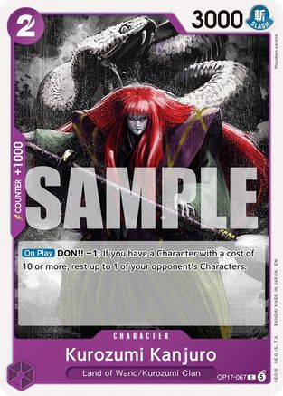 Kurozumi Kanjuro (OP17-067) - The World's Strongest Warriors