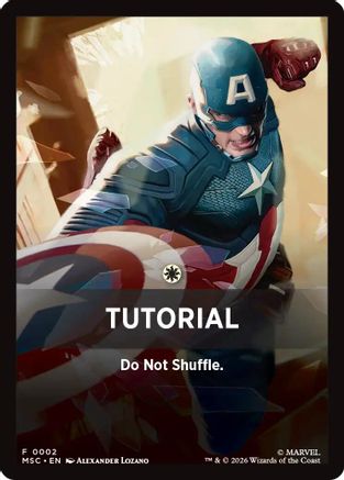 Tutorial Theme Card (MSC-002) [Commander: Marvel Super Heroes]