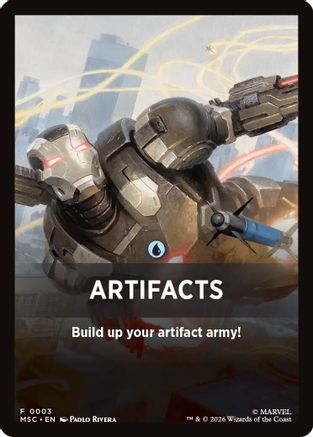 Artifacts Theme Card (MSC-003) [Commander: Marvel Super Heroes]
