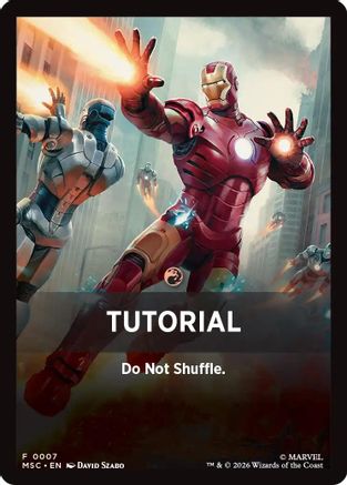 Tutorial Theme Card (MSC-007) [Commander: Marvel Super Heroes]