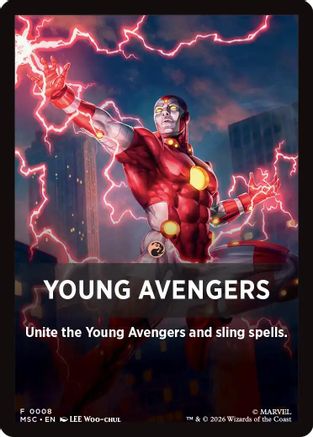 Young Avengers Theme Card (MSC-008) [Commander: Marvel Super Heroes]