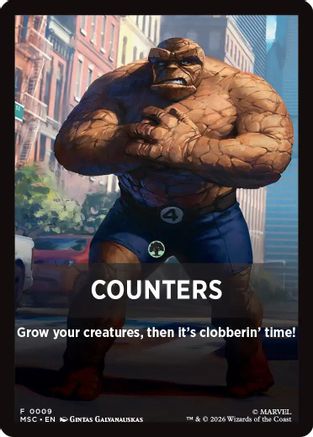 Counters Theme Card (MSC-009) [Commander: Marvel Super Heroes]