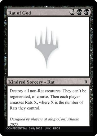 Rat of God [Un-Known Event Playtest Cards]