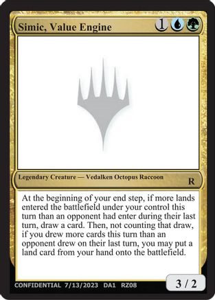 Simic Value Engine [Un-Known Event Playtest Cards]