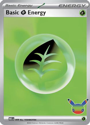Basic Grass Energy (30th Celebration) (009) [MEE Mega Evolution Energies] Holofoil - Futuristic Rare