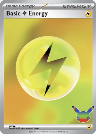 Basic Lightning Energy (30th Celebration) (012) [MEE Mega Evolution Energies] Holofoil - Futuristic Rare
