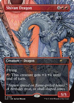 Shivan Dragon (SLD-2759) [Secret Lair Drop Series] Foil