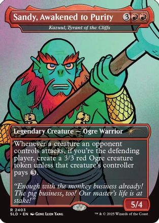 Sandy, Awakened to Purity - Kazuul, Tyrant of the Cliffs (SLD-2403) [Secret Lair Drop Series] Foil