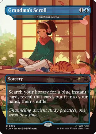 Grandma's Scroll - Merchant Scroll (SLD-2824) [Secret Lair Drop Series]