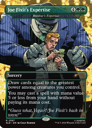 Joe Fixit's Expertise - Rishkar's Expertise (SLD-2597) [Secret Lair Drop Series] Foil