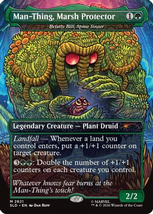 Man-Thing, Marsh Protector - Bristly Bill, Spine Sower (SLD-2621) [Secret Lair Drop Series]
