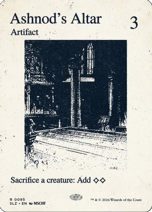 Ashnod's Altar (SLZ-095) [Secret Lair x MSCHF: The Zeta Set]