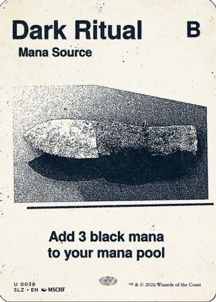 Dark Ritual (SLZ-038) [Secret Lair x MSCHF: The Zeta Set]