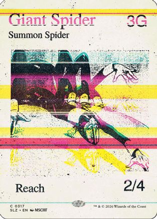Giant Spider (0317) (SLZ-196) [Secret Lair x MSCHF: The Zeta Set]