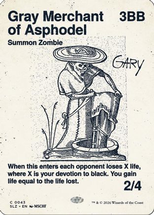 Gray Merchant of Asphodel (SLZ-043) [Secret Lair x MSCHF: The Zeta Set]