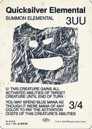 Quicksilver Elemental (SLZ-029) [Secret Lair x MSCHF: The Zeta Set]