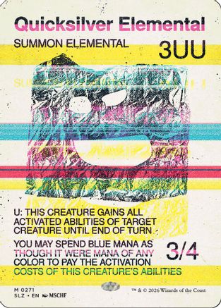 Quicksilver Elemental (SLZ-271) [Secret Lair x MSCHF: The Zeta Set]