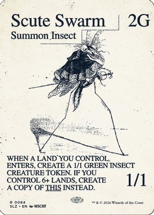 Scute Swarm (SLZ-084) [Secret Lair x MSCHF: The Zeta Set]
