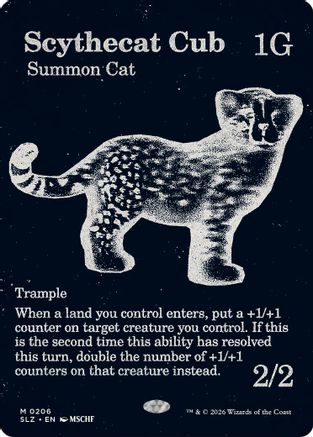 Scythecat Cub (SLZ-206) [Secret Lair x MSCHF: The Zeta Set]