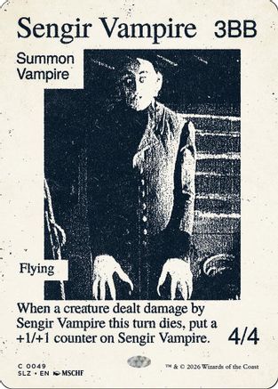 Sengir Vampire (SLZ-049) [Secret Lair x MSCHF: The Zeta Set]