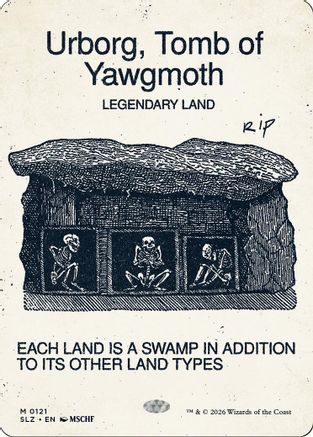Urborg, Tomb of Yawgmoth (SLZ-121) [Secret Lair x MSCHF: The Zeta Set]