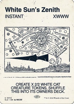 White Sun's Zenith (SLZ-012) [Secret Lair x MSCHF: The Zeta Set]